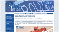 Desktop Screenshot of jungepolizei.de